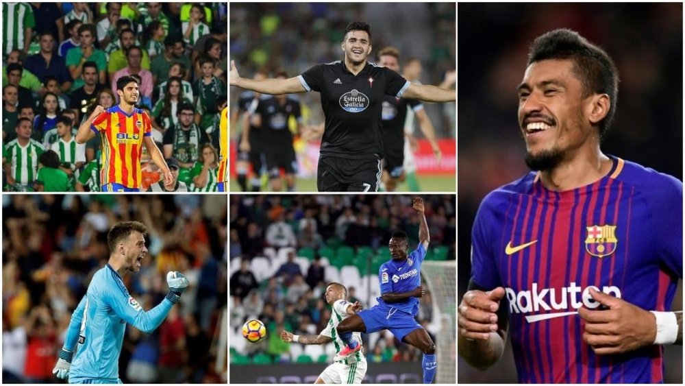 Paulinho, Guedes, Maxi Gómez, Neto et Djené ont brillé en ce début de saison. BeSoccer