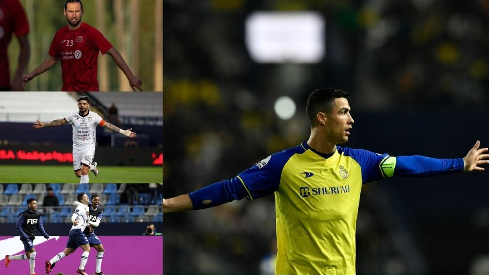 Los jugadores estrella que juegan en la Liga Saudí. Montaje/EFE