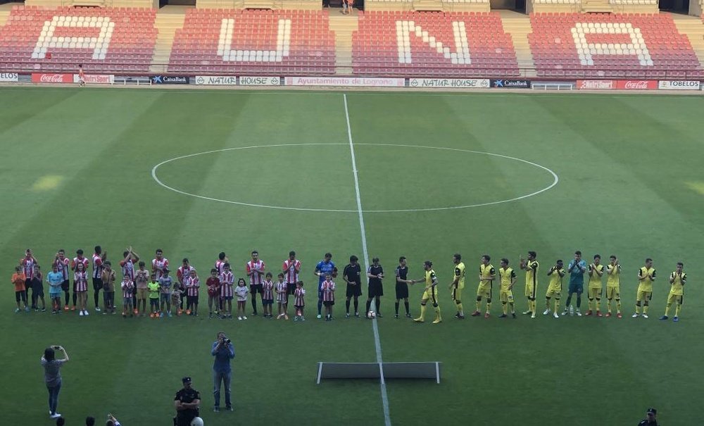 Comillas, SD Logroñés y UD Logroñés tendrán que compartir instalaciones en Copa. Twitter/cdnumancia