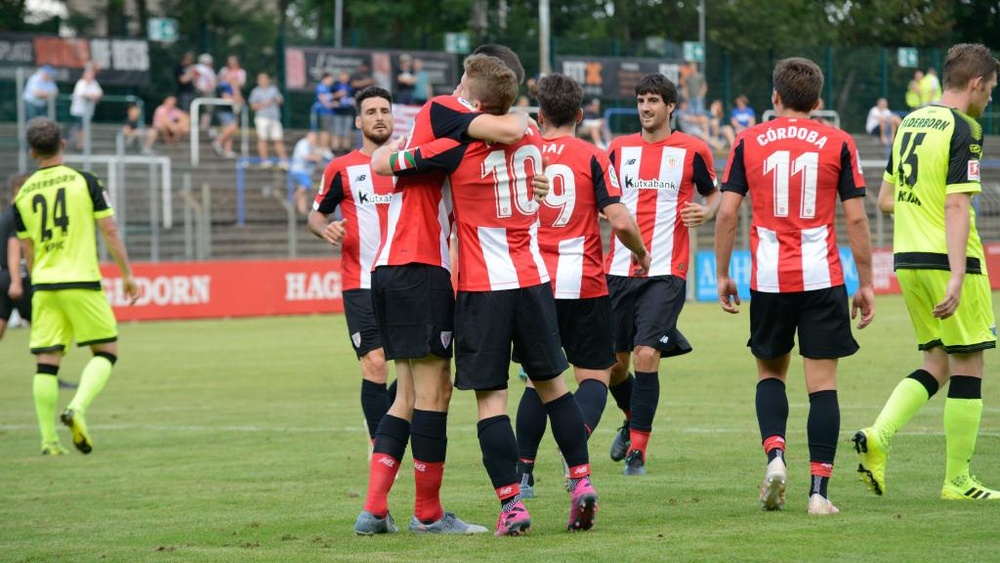 El Athletic remontó en quince minutos un partido que se le había complicado. Twitter/AthleticClub
