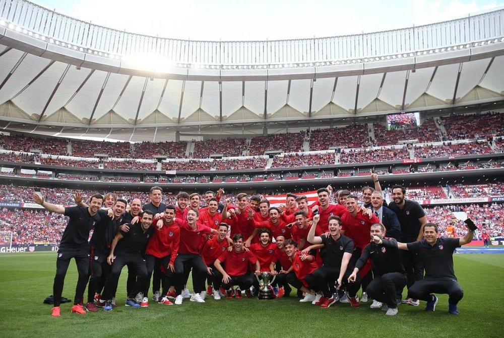 El Atlético se medirá al Athletic en las 'semis' de la Copa del Rey Juvenil. Twitter/AtletiAcademia