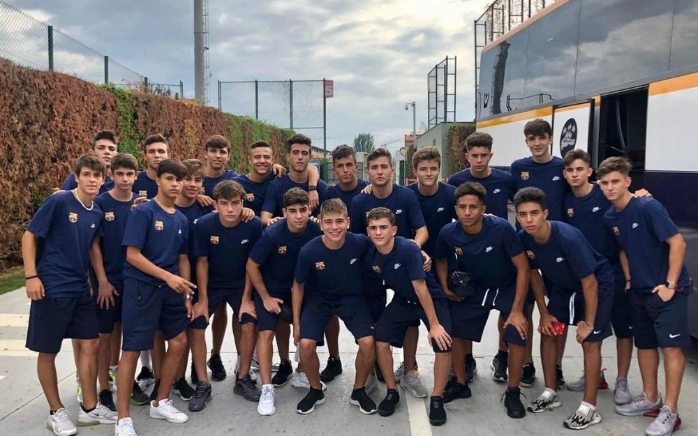 Ilias Akhomach se destaca entre os jovens do Barcelona. FCBarcelona