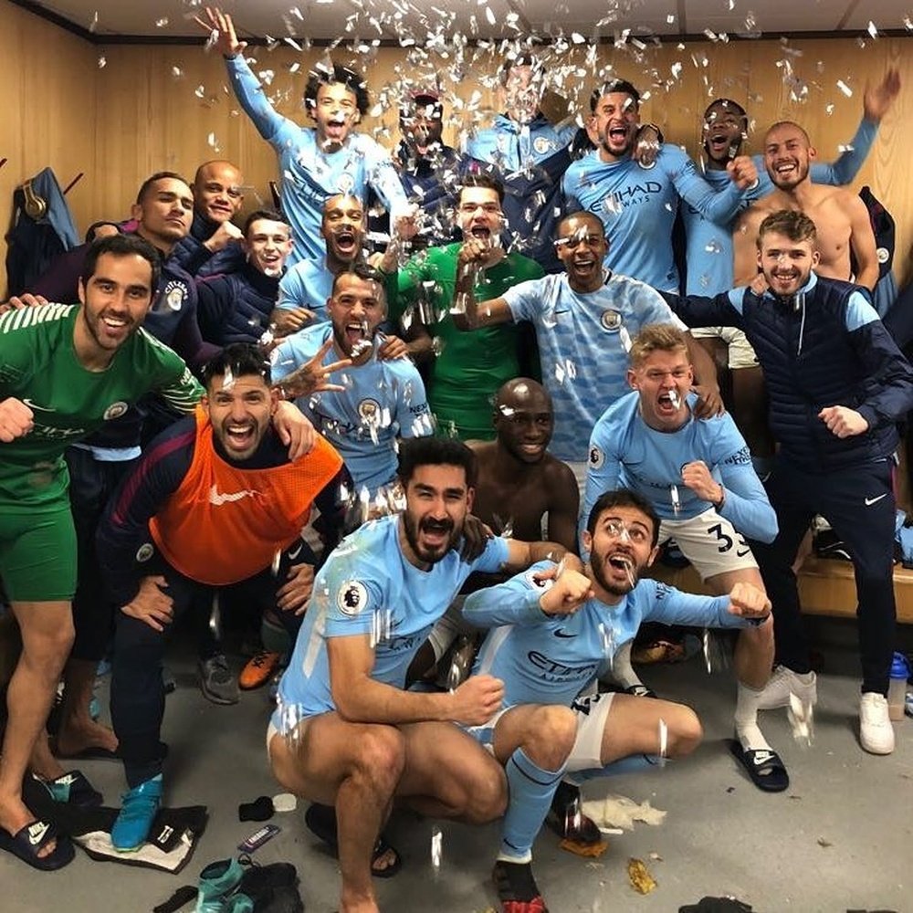 City were right to celebrate. Twitter/LeroySane19