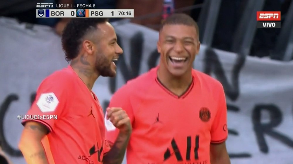 Neymar had a smile on his face after scoring v Bordeaux. ESPN