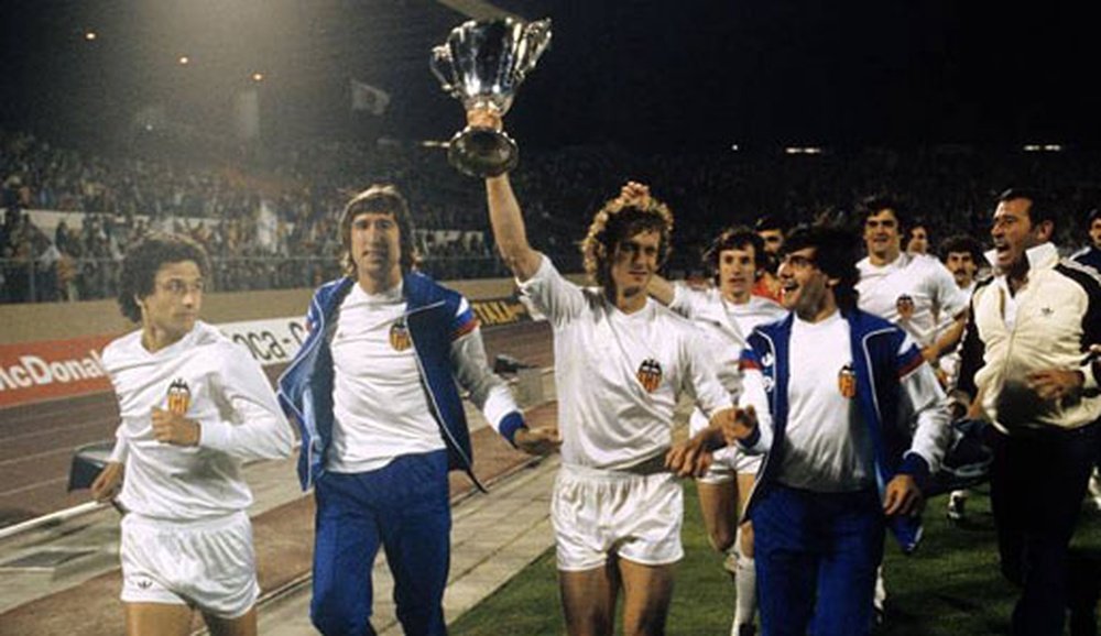 El Valencia ganó la Recopa de 1980.