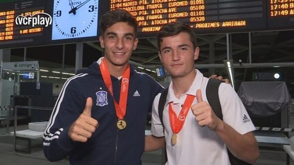 Ferran Torres (left), Valencia's latest talent. ValenciaCF