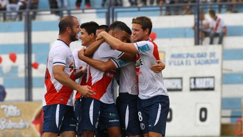 Los jugadores de Deportivo Municipal, celebrando un gol. Twitter