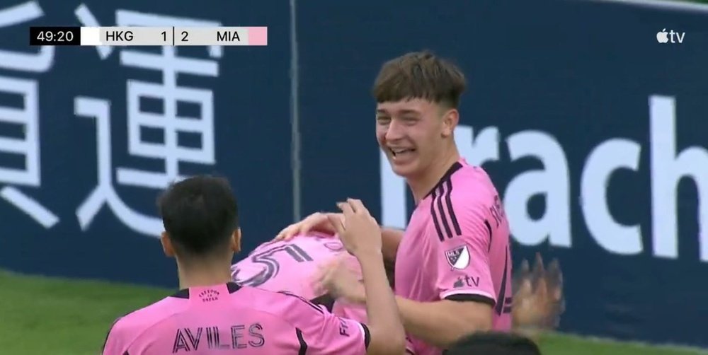 El Inter Miami le endosó 4 goles a la Selección de Hong Kong. Captura/AppleTV