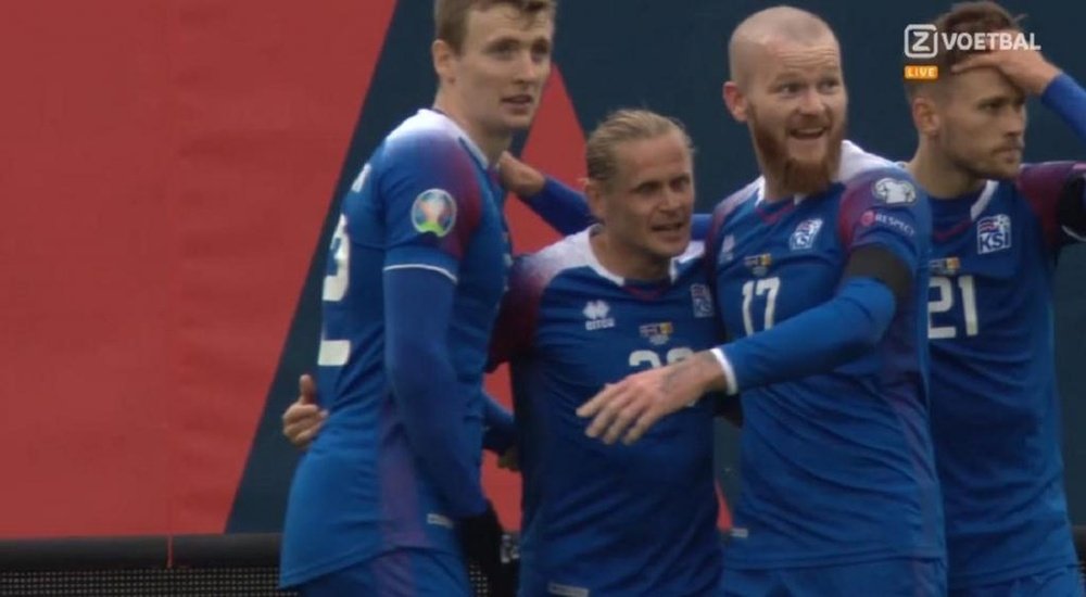 Islandia y Ucrania arrollan; Turquía sufre ante Andorra. Captura/Voetbal
