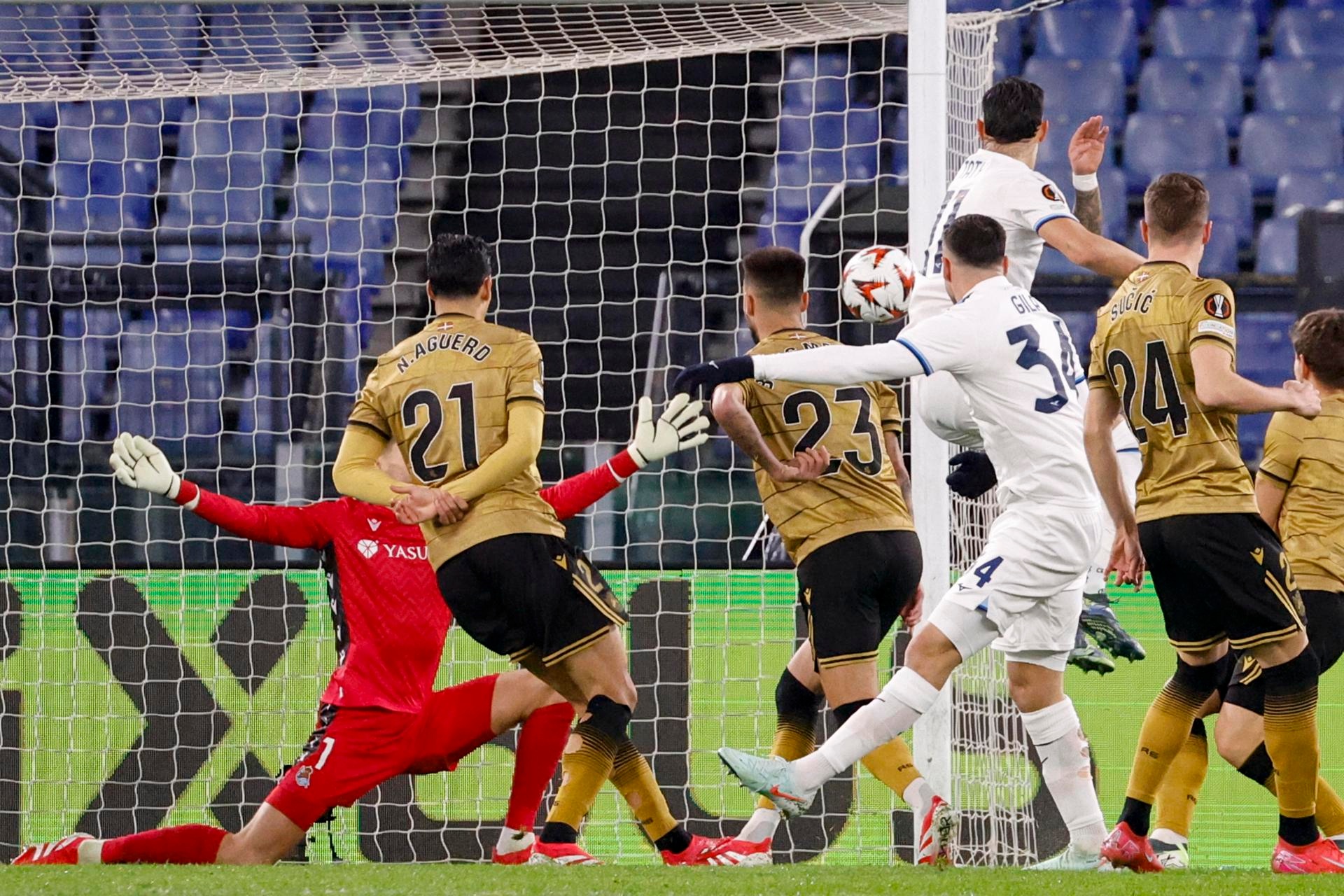 La Real perdió ante la Lazio. EFE