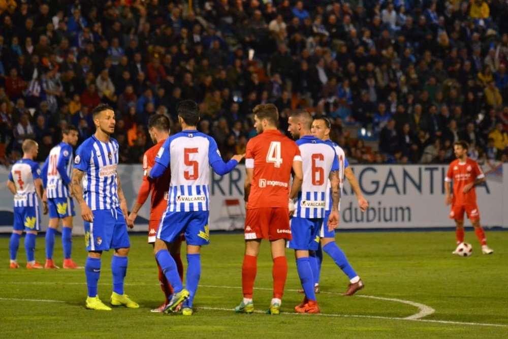 No hubo goles en El Toralín. Twitter/CyDLeonesa