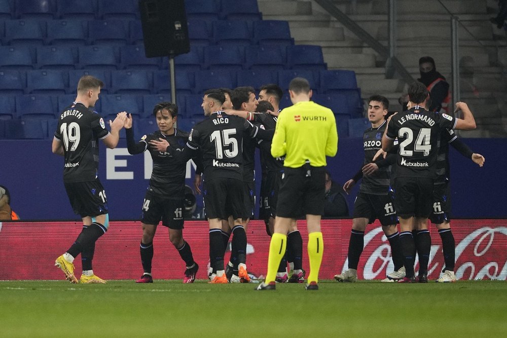 La Real Sociedad venció al Espanyol a domicilio. EFE