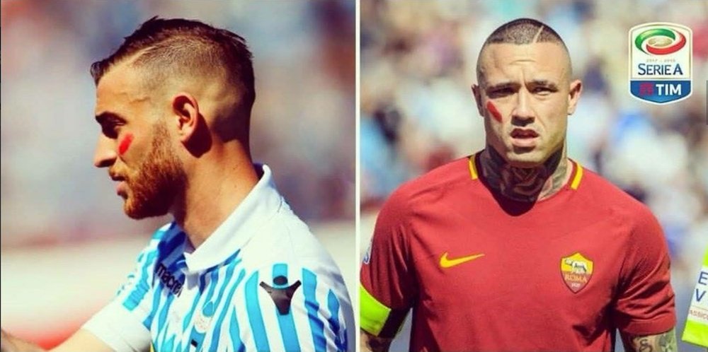 Los jugadores de la Serie A, contra la violencia de genero. Twitter/FotoLaPresse