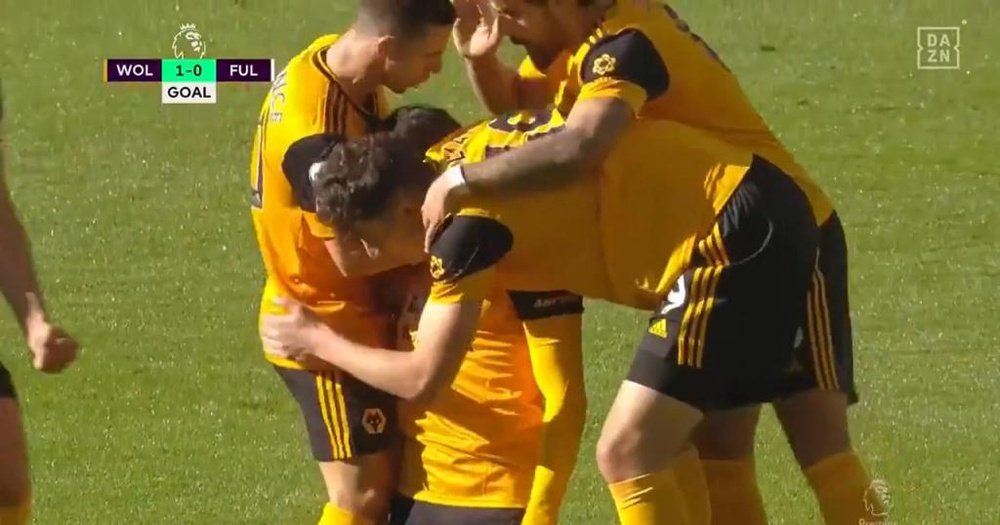 Wolves voltaram a vencer após duas derrotas seguidas. Captura/DAZN