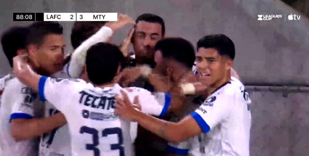 Monterrey remontó un 2-0 en contra para conseguir el pase a semifinales. Captura/AppleTV