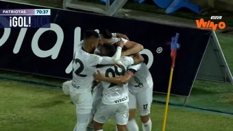 Patriotas Boyacá venció por 0-1 a Unión Magdalena. Captura/WinSports