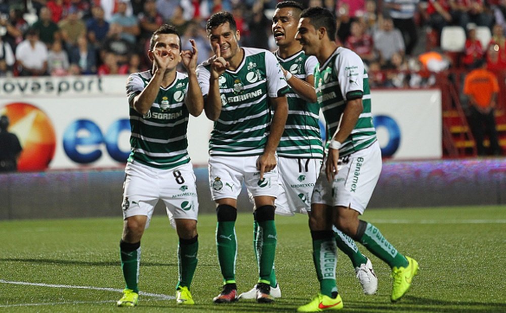 Santos Laguna venció el encuentro por 2-1. SantosLaguna