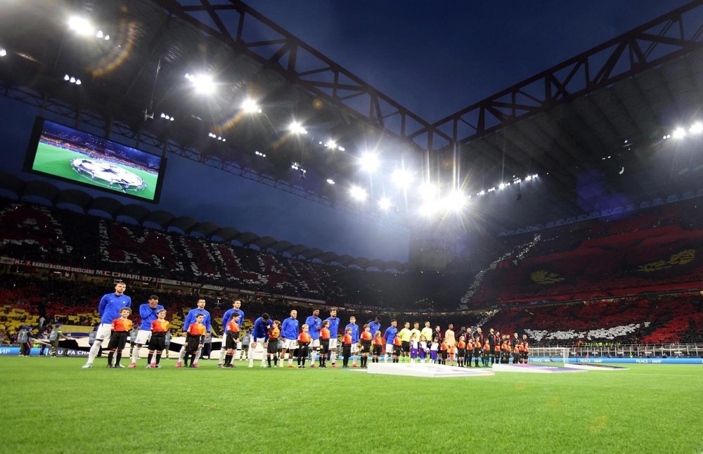 El primer Milan-Inter hizo historia en Italia. EFE