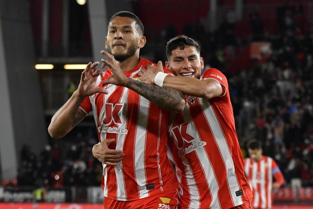 El Almería se reencuentra con la victoria en un partido con poco fútbol. EFE/Archivo