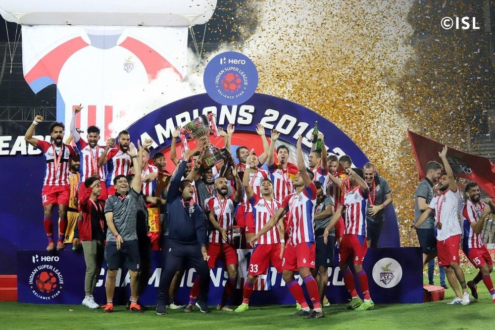 El ATK se impuso con tres goles españoles. Twitter/IndSuperLeague