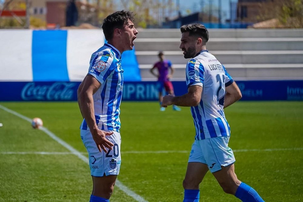 El Atlético Baleares venció por 6-2 al filial del Barcelona. Twitter/atleticbalears