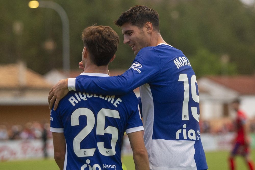 Morata y Rodrigo Riquelme le dan al Atleti el Memorial Jesús Gil. EFE