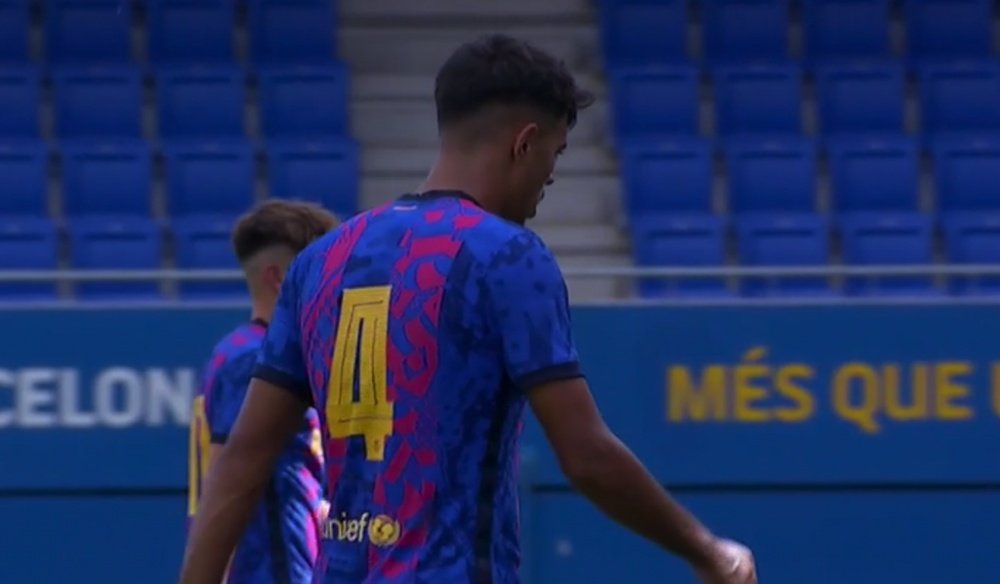 Tablas entre Barça y Dinamo de Kiev en la Youth League. Captura/MovistarLigadeCampeones