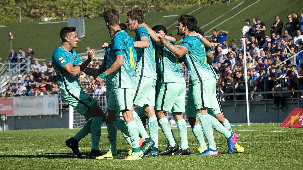 El Barcelona B logró una importante victoria en Badalona por 0-2. FCBMasia