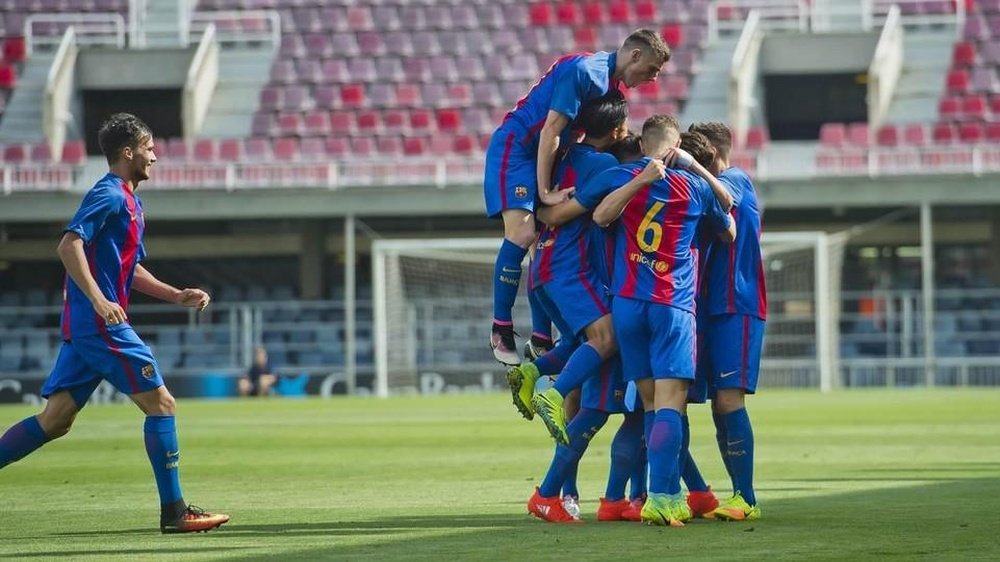 El Barça se ha impuesto por la mínima al City en la Youth League. FCBarcelona