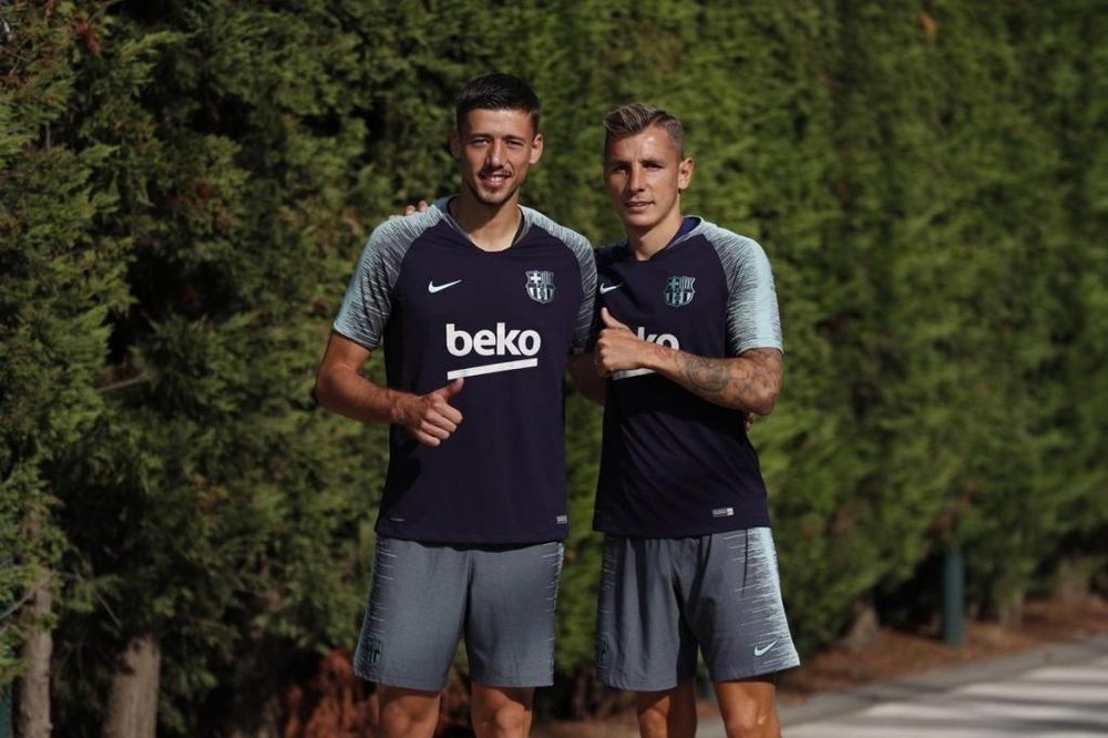 El nuevo jugador del Barça se ha unido al entrenamiento. FCBarcelona