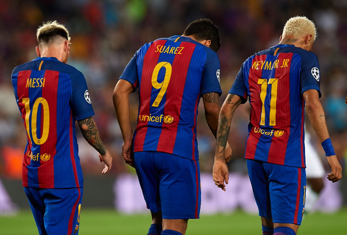 Messi and Neymar tried to convince a third Barca player to dye his hair  blonde