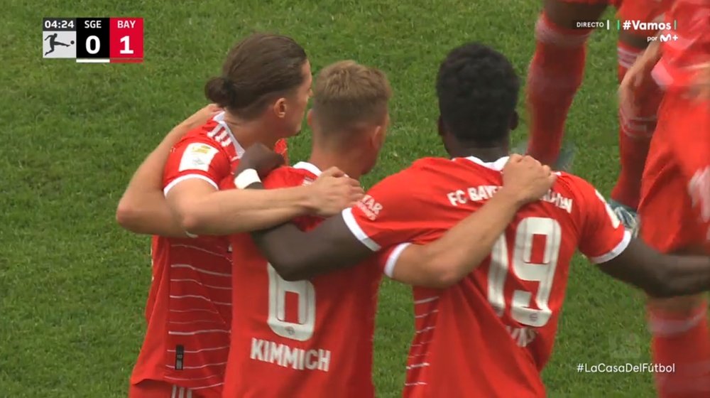 El Bayern goleó al rival del Real Madrid en la Supercopa de Europa. Captura/Vamos