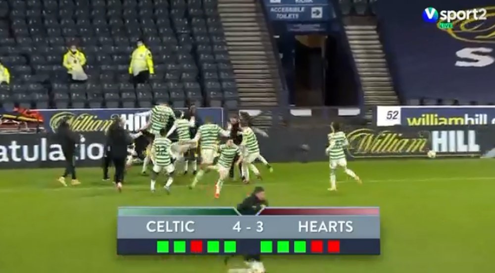 El Celtic sufre ante un Segunda para llevarse la Copa. Captura/Sport2