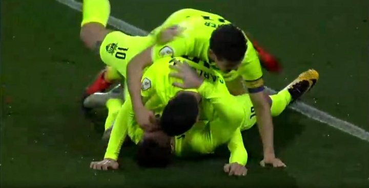 El Andorra de Eder Sarabia derrota al Barça B bajo la mirada de Piqué
