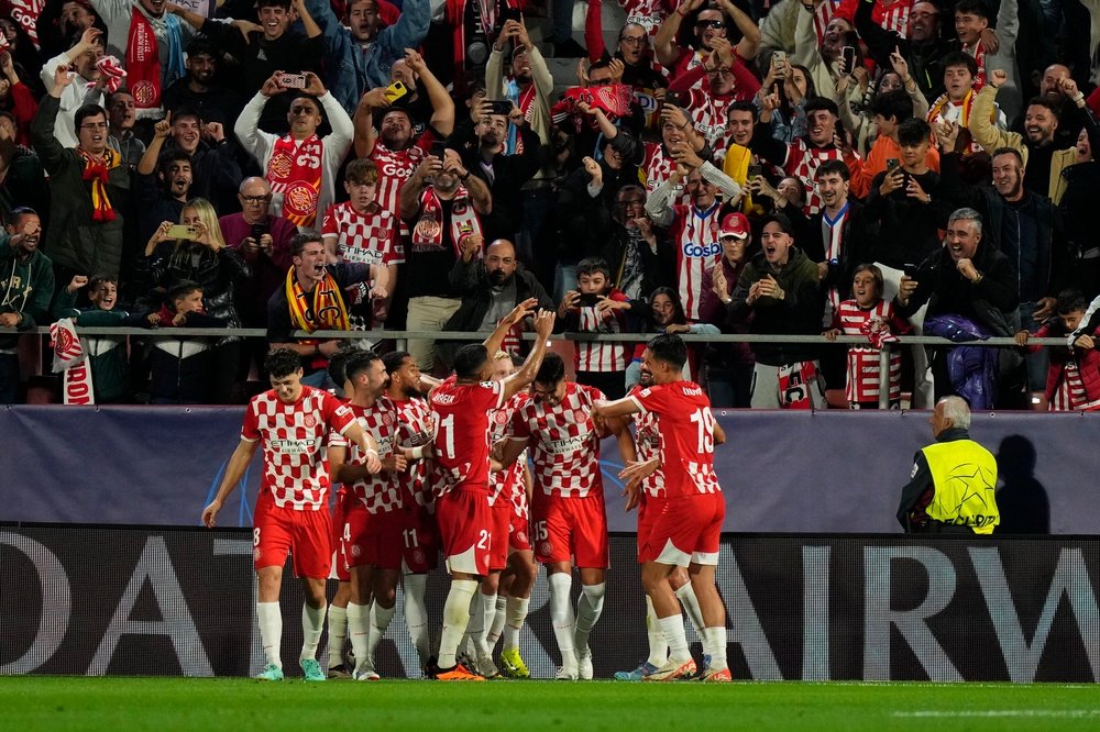 El Girona venció por 2-0 al Slovan Bratislava. EFE