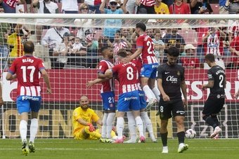 El Girona pasó de perder por 0-1 a ganar por 5-3. EFE
