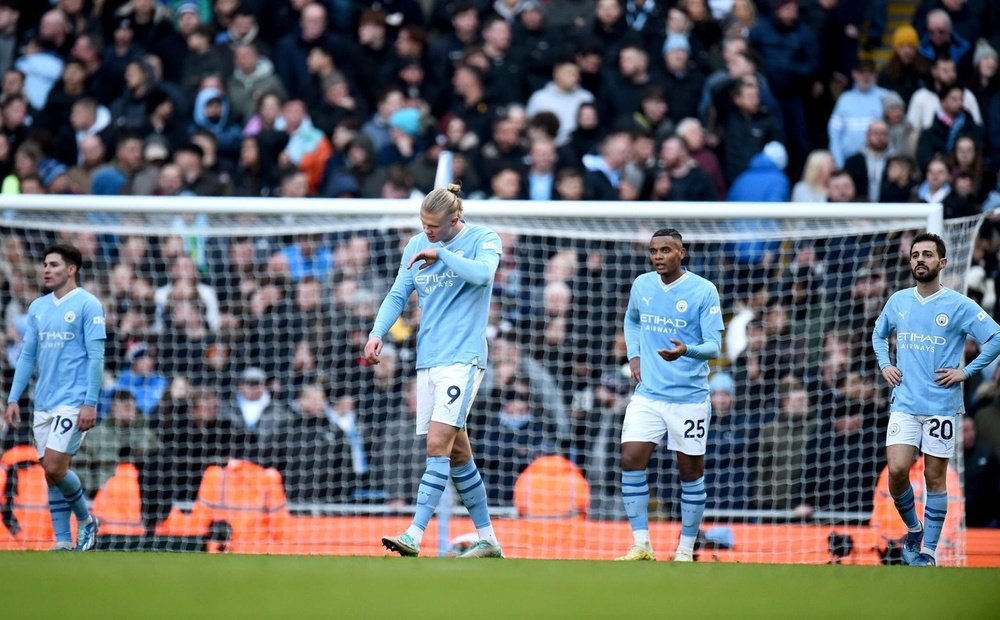 Man City dropped points at the Etihad for the first time in 2023. EFE