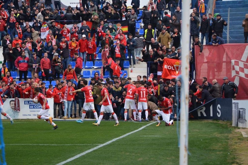 Chrisantus se estrenó con gol en el Murcia. RealMurciaCFSAD