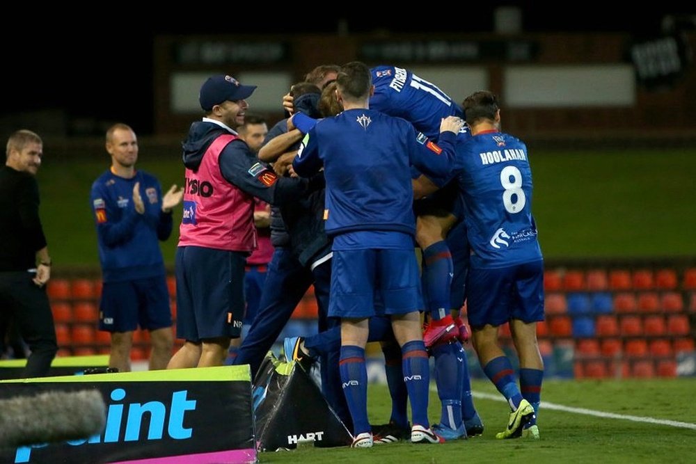 Newcastle Jets have confirmed a player has got corona. Twitter/NewcastleJetsFC