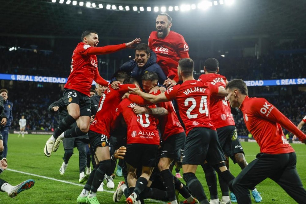 El Mallorca se clasificó para la final de la Copa del Rey. EFE