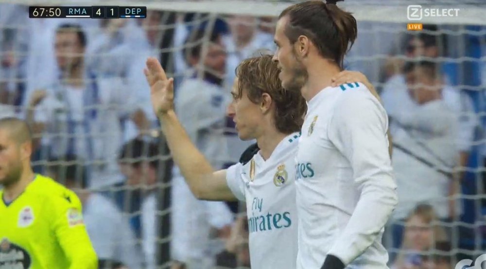 Modric scored Real's fourth of the day. ZSelect