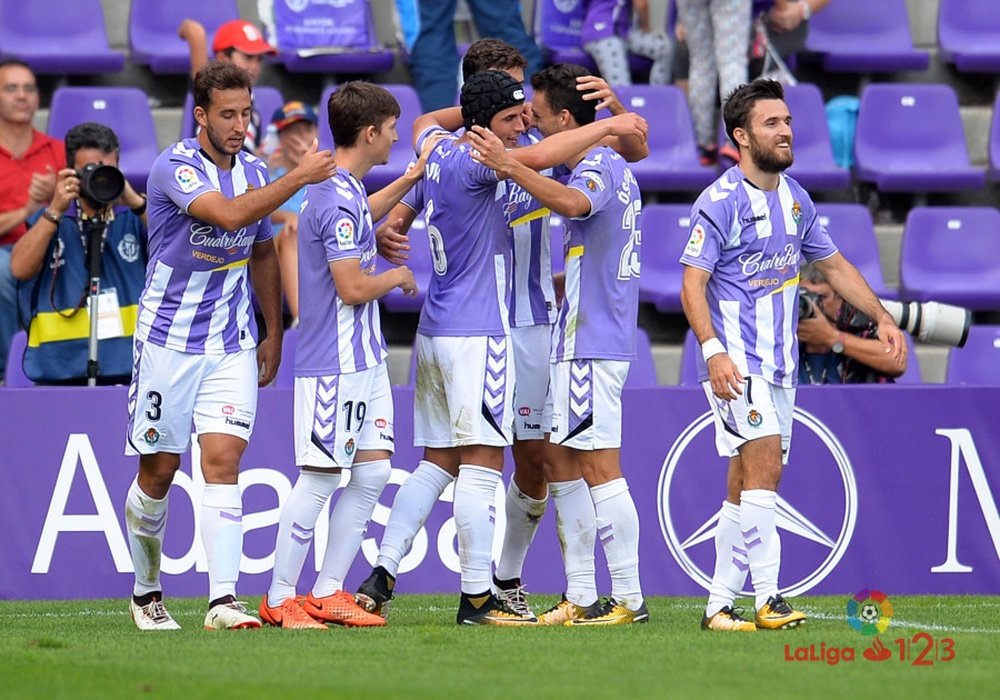 El Valladolid se juega gran parte de sus opciones en esta jornada. LaLiga/Archivo