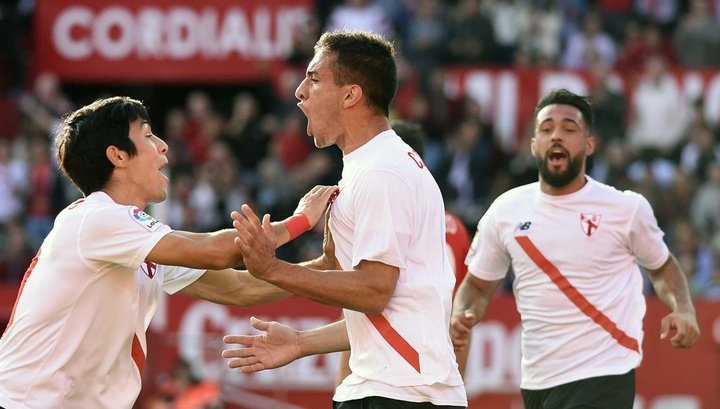 Sevilla Atlético y Nàstic empatan en un partido vistoso con cuatro goles
