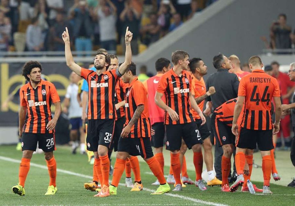 Los jugadores del Shakhtar Donetsk. Twitter