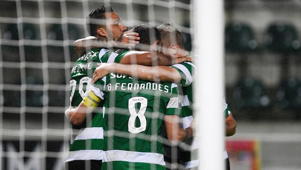 El Sporting de Portugal venció al Paços de Ferreira. EFE