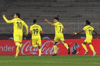 Gerard Moreno marcó un gol histórico para el Villarreal. EFE