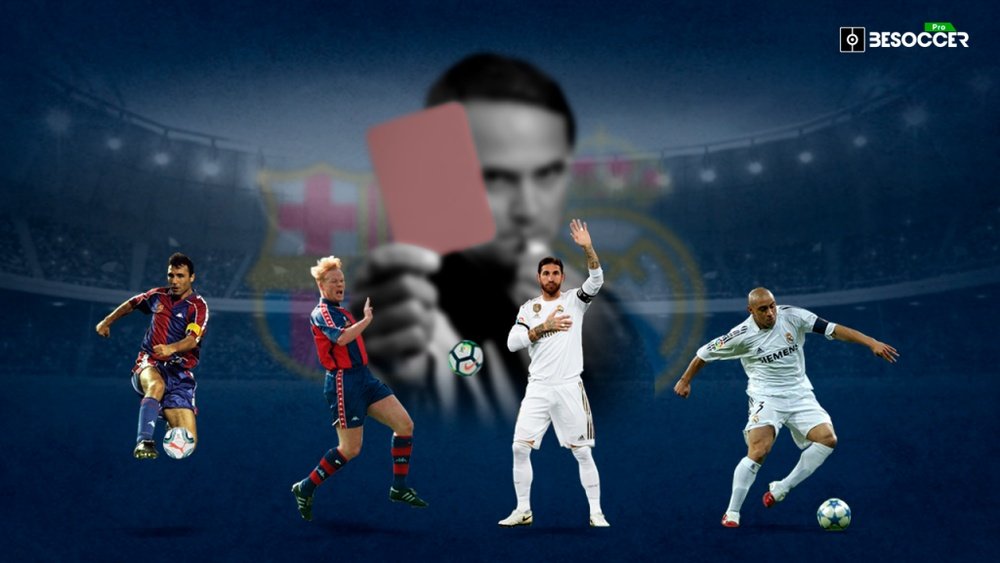 I giocatori con più espulsioni nel 'Clasico'. BeSoccerPro