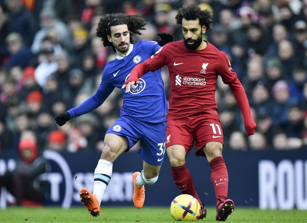 Salah a retrouvé le chemin des filets face à Liverpool. EFE