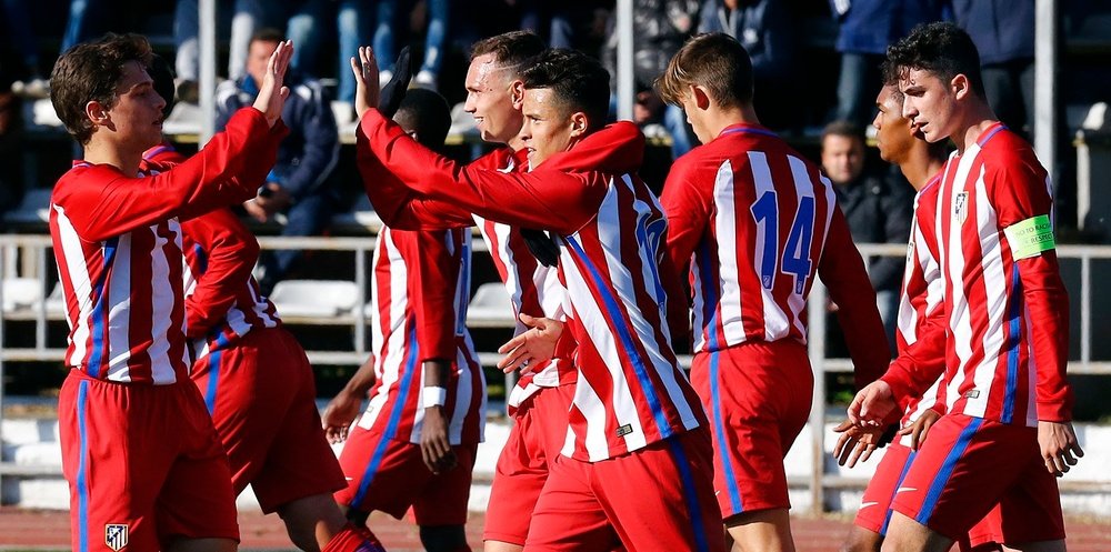 El Atleti ya está en cuartos de la Youth League. ClubAtleticoDeMadrid