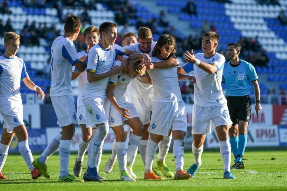 El Dinamo le metió ocho al campeón de Macedonia del Norte. Twitter/DynamoKyiv